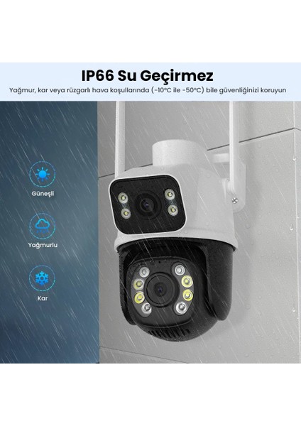 Çift Lens Çift Ekran ile Kadraj 8mp 4K Ptz Wıfı Kamera: Aı Insan Algılama Kablosuz Açık Cctv Güvenlik Ip Kamerası Uzaktan Kontrol