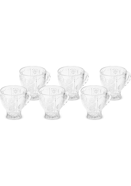 Seda 6 Kişilik Cam Çay Fincanı 180 ml