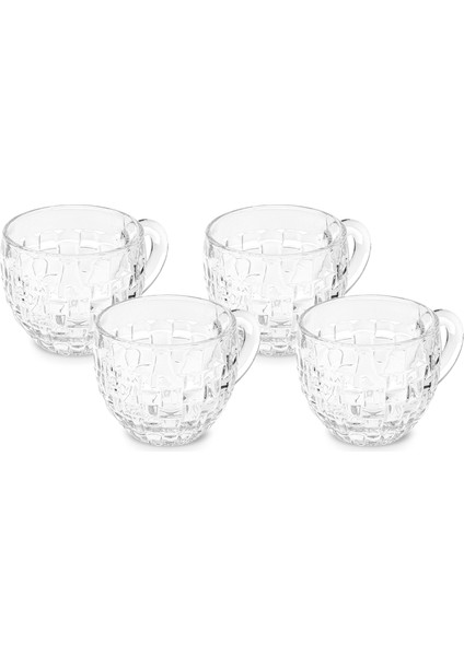 Emel 4 Kişilik Cam Çay Fincanı 180 ml