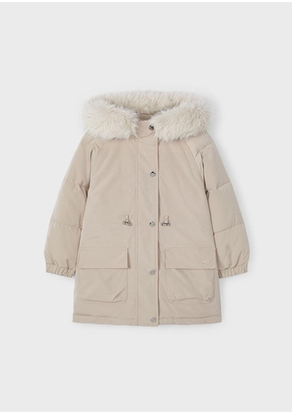 Yakası Kürklü Kız Çocuk PARKA_MNVS04493