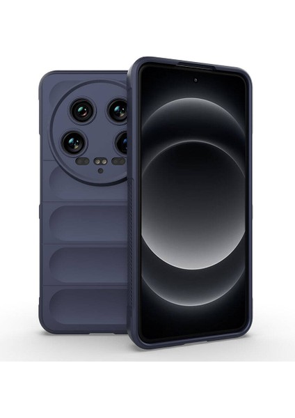 Xiaomi Mi 14 Ultra Kılıf Esnek Tpu Oyuklu Arka Yüzey Tasarımlı Etnik Silikon Kapak