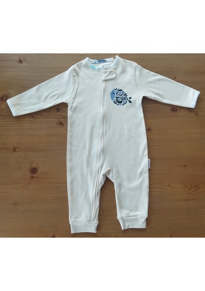 Fermuarlı Balık Desenli 3lü Tulum modelleri