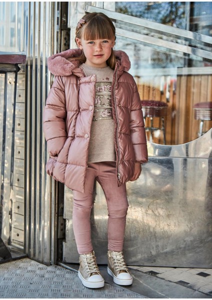 Yakası Kürklü Kız Çocuk MONT_MNVS04489