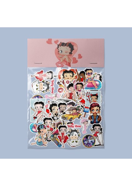 Betty Boop Sticker Paketi/ Bullet Journal Defter Çıkartma Ajanda Laptop Etiket