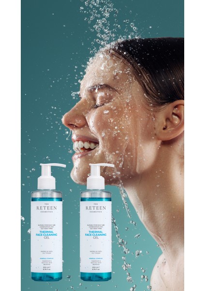 2'li Paket Avantajlı Fiyat Siyah Nokta Karşıtı Mineral Kompleks Termal Yüz Temizleme Jeli 2 Adet 200 Ml*
