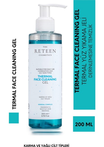 2'li Paket Avantajlı Fiyat Siyah Nokta Karşıtı Mineral Kompleks Termal Yüz Temizleme Jeli 2 Adet 200 Ml*