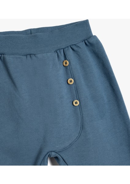 Jogger Eşofman Altı Beli Lastikli Dokulu Pamuklu modelleri