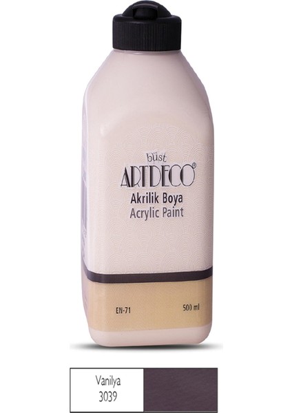 Artdeco Akrilik Boya 500 ml Vanilya LV-Y-070L-3039