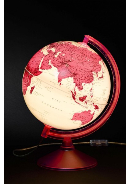 Gürbüz 46251 Globe Magenta 26 cm Işıklı Küre