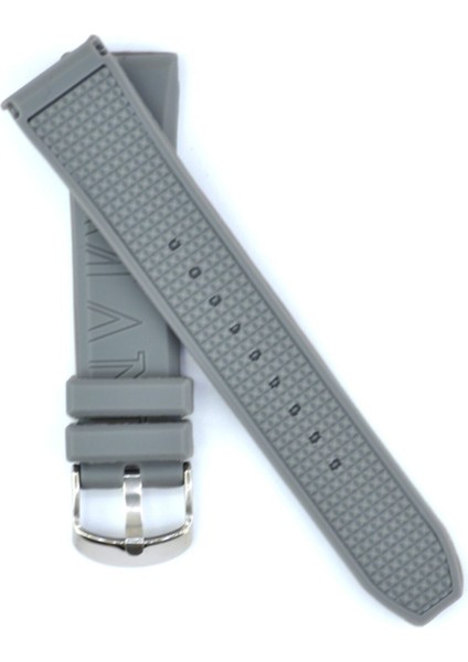 Uyumlu Emporio Armani AR1063 20MM Gri Silikon Kordon