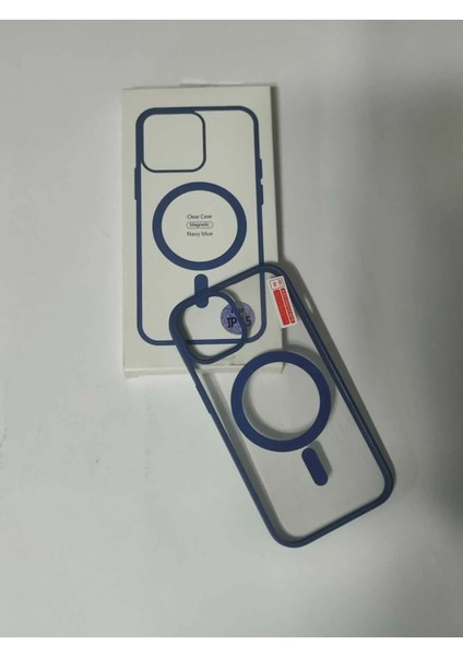 iPHONE 15 Uyumlu Kablosuz Şarj Destekli Clear Case Magnetic Kılıf