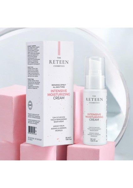 The RETEEN Cosmetics 2'li Avantajlı Paket Anti Aging Kolajen Krem ve Propolis Kırmızı Yosun Yoğun Nemlendirici Krem Seti