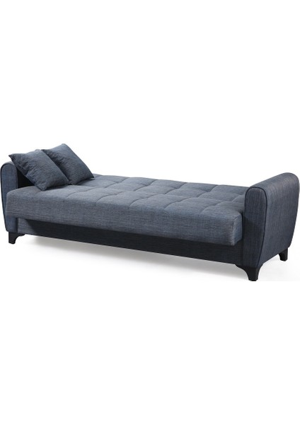 Perla Sofa Lincoln Yataklı Sandıklı Kanepe Mavi