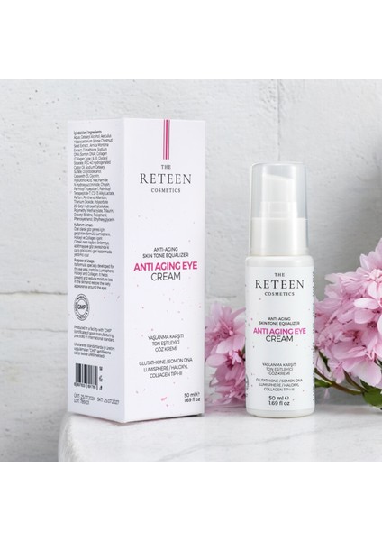 The RETEEN Cosmetics Ikili Set Avantajlı Fiyat Yaşlanma Torba Karşıtı Ton Eşitleyici Lumisphere Kolajen Göz Kremi 50 ml ve 24 Saat Etkili Yoğun Onarıcı Kırmızı Yosun Bariyer Koruyucu Nemlendirici Cilt Bakım Kremi 50 ml