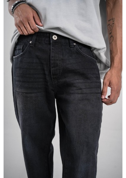 16398 Baggy Füme Taşlamalı Jean