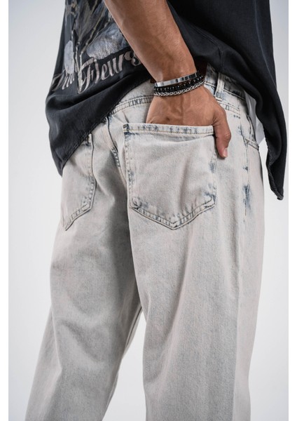 16323 Yıkamalı Baggy Jean