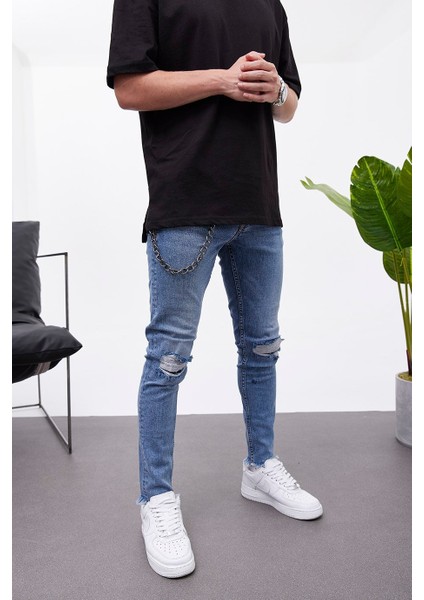 Crop Paça Slim Denim Jean 3700-1