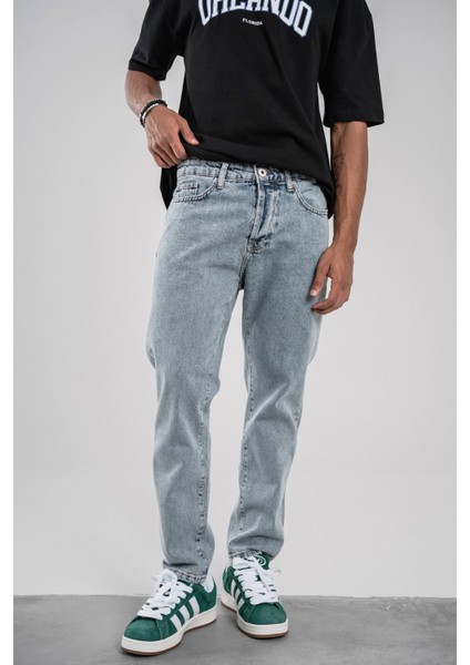 16370 Boyfriend Taşlamalı Mavi Jean