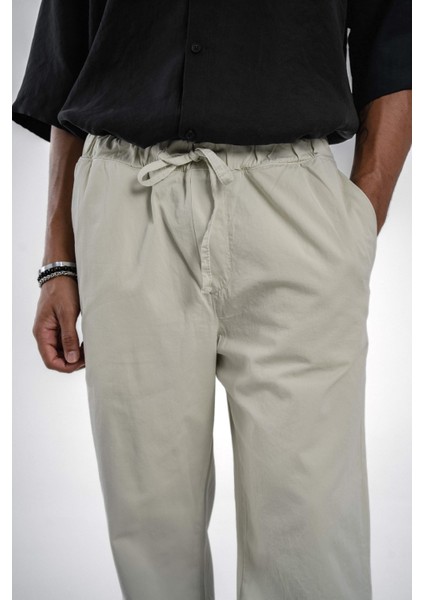 Yeşil Bol Kesim Gabardin Pantolon fiyatları