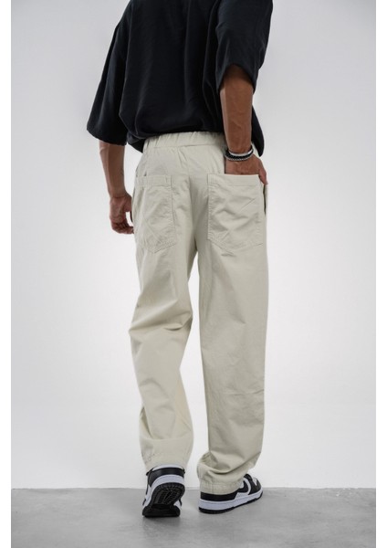 Yeşil Bol Kesim Gabardin Pantolon fırsatları