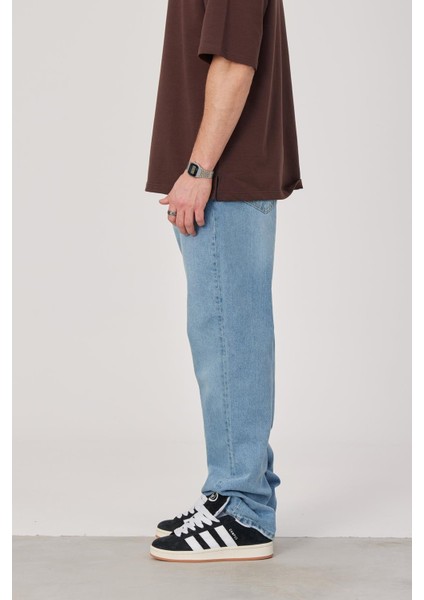 5174 Taşlamalı Mavi Baggy Jean (16160) modelleri