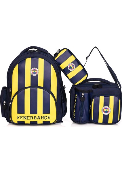 Fenerbahçe 24783 Lisanslı Okul Sırt ve Beslenme Çantası 3'lü Set