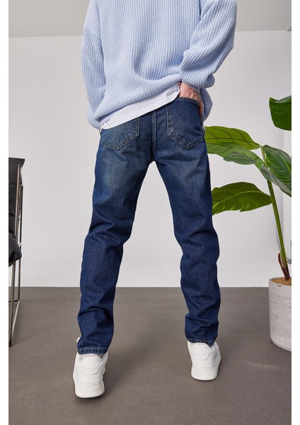 15800 Koyu Taşlamalı Jean (16257)