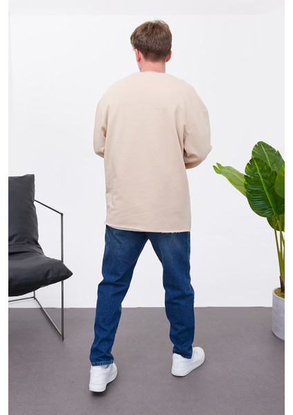 1977 Baskılı Krem Sweatshirt fırsatları