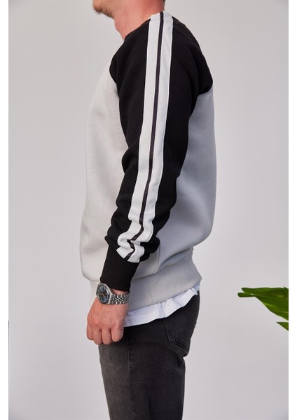 E Harf Baskılı Gri Sweatshirt fiyatları