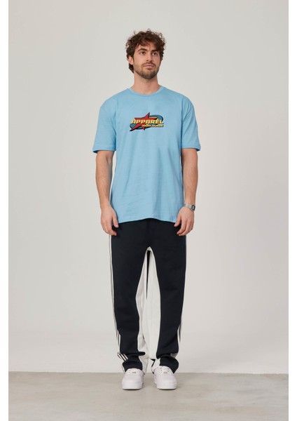 Apparel Baskılı Mavi Tshirt