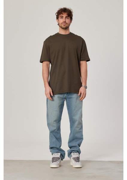 Haki Oversize Basic Tshirt