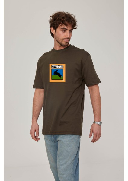 Grybrand Tavşan Baskılı Haki Tshirt fiyatları