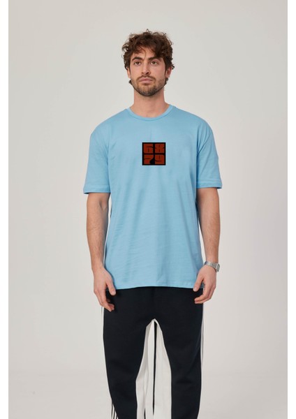 6879 Baskılı Mavi Tshirt fiyatları
