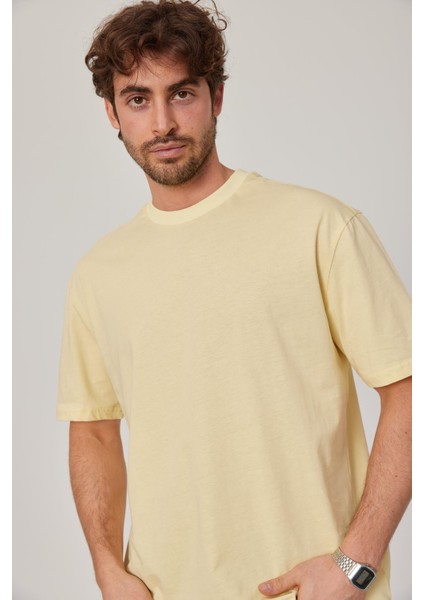 Sarı Oversize Basic Tshirt fiyatları