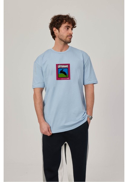 Grybrand Tavşan Baskılı Bebe Mavisi Tshirt fiyatları