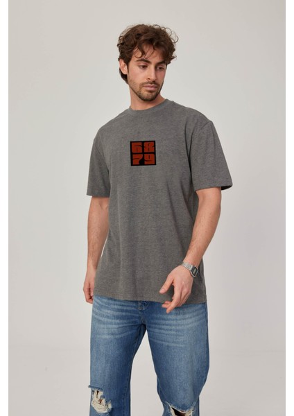 6879 Baskılı Gri Tshirt fiyatları