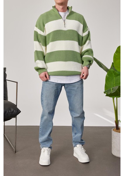 Yeşil Beyaz Örme Triko modelleri