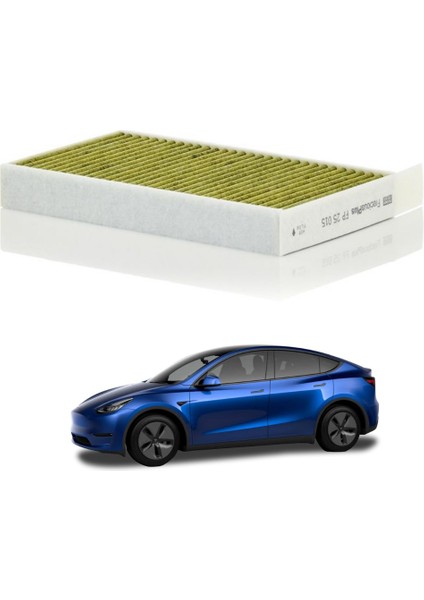 Tesla Model Y / Model 3 Karbonlu Polen Filtresi (Kabin Filtresi), Mann Marka