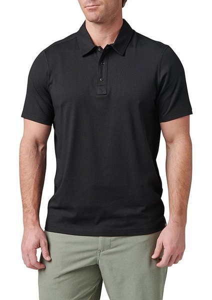 Archer Crest S/s Polo Sıyah Tısort