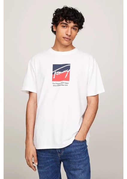 Tommy Hilfiger Erkek Tjm Reg Rwb Dna Tee T-Shirt