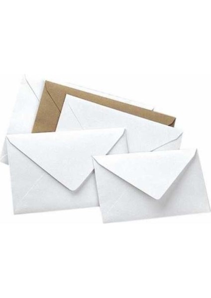 Asil Doğan Davetiye Zarfı Extra 9 x 14 cm 90 gr Beyaz (500 Lü Paket)