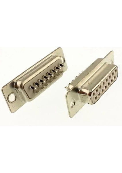 15 Pin Lehim Tip Dişi D-Sub Konnektör ( 10 Adet )
