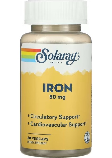 Iron 50 Mg 60 Vegcaps