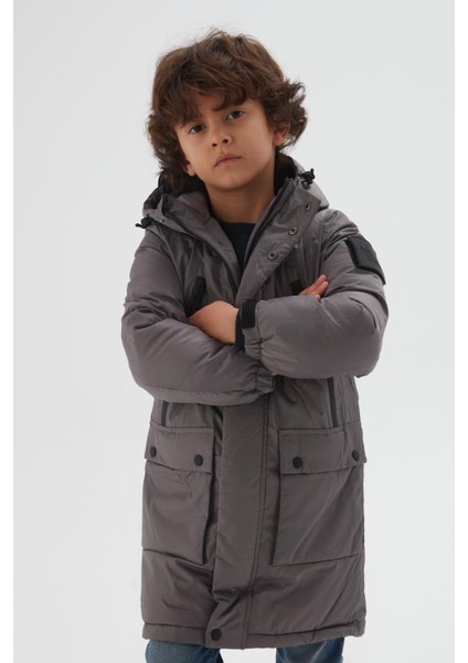 Erkek Çocuk Gri Mont 22FW0BK1318