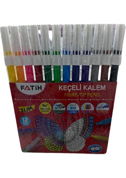 12Lİ Keçeli Kalem