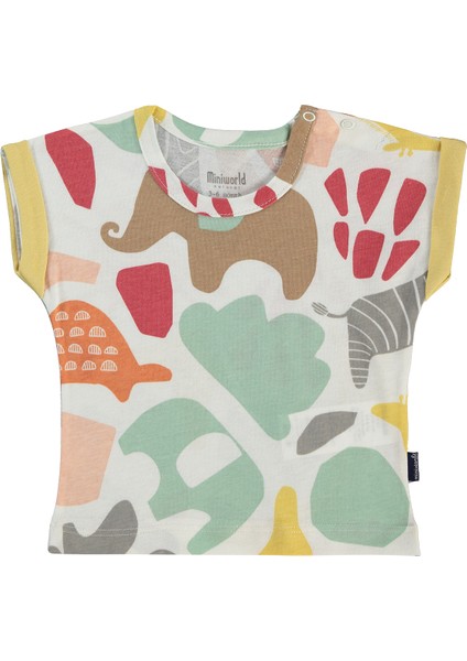 Erkek Bebek 2'li T-Shirt 3-12 Ay Soft Hardal modelleri