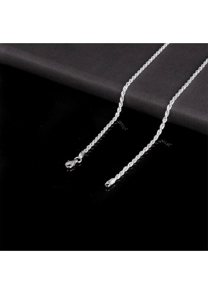 925 AYAR GÜMÜŞ BURGU ERKEK ZİNCİR KOLYE