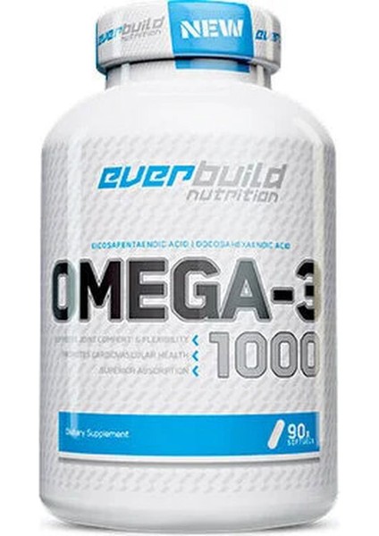 Everbuıld Omega-3 Fish Oil / 90 Softgels