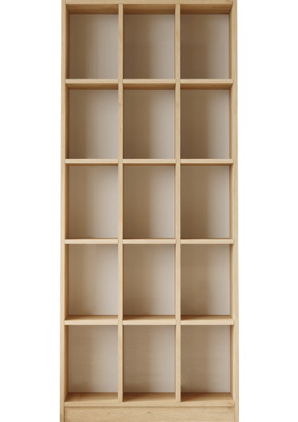 Balcony Geniş Kitaplık 15 Raflı 180CM Sepet By2-S