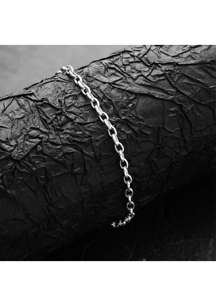 925 Ayar Gümüş Halka Zincirli Erkek Bileklik indirimleri